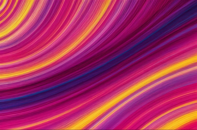 Arte abstracto vibrante Fusión cautivadora de colores y curvas