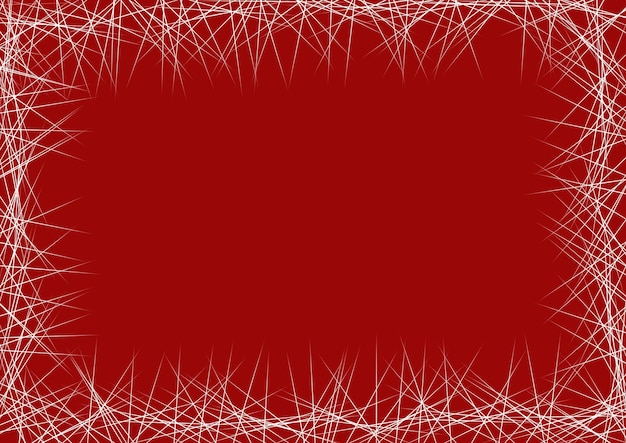 Arte abstrata fundo vermelho escuro com linhas brancas e moldura Padrão de design geométrico de vinho com borda de listra
