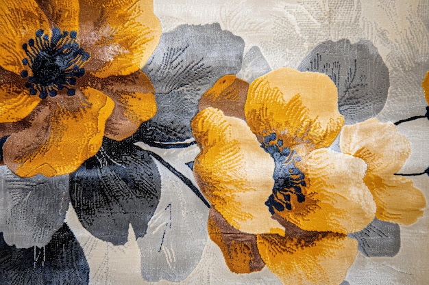 Arte abstrata pintura a óleo estilo obra de arte flores folhas decoração papel de parede murais