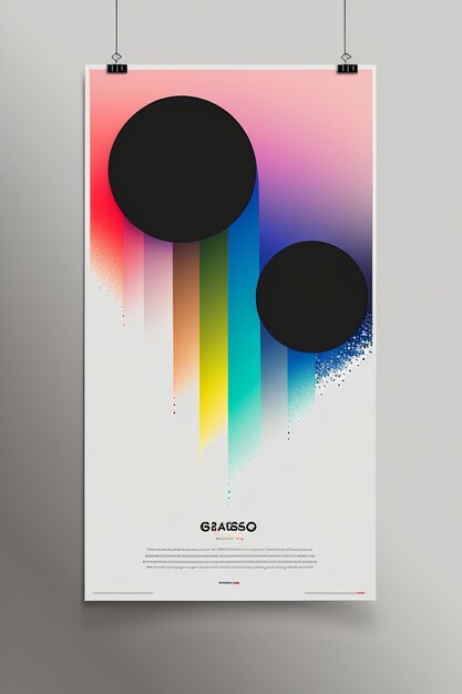 Arte abstrata simples colorido criativo pensar banner papel de parede fundo ilustração linda