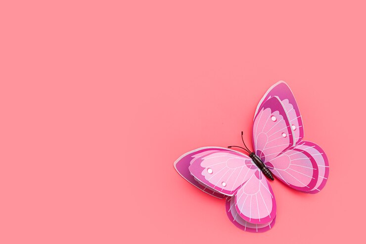 Arte abstrato com borboleta