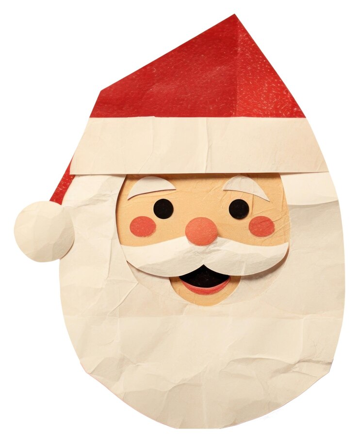 Foto arte antropomórfica de boneco de neve de papel da png