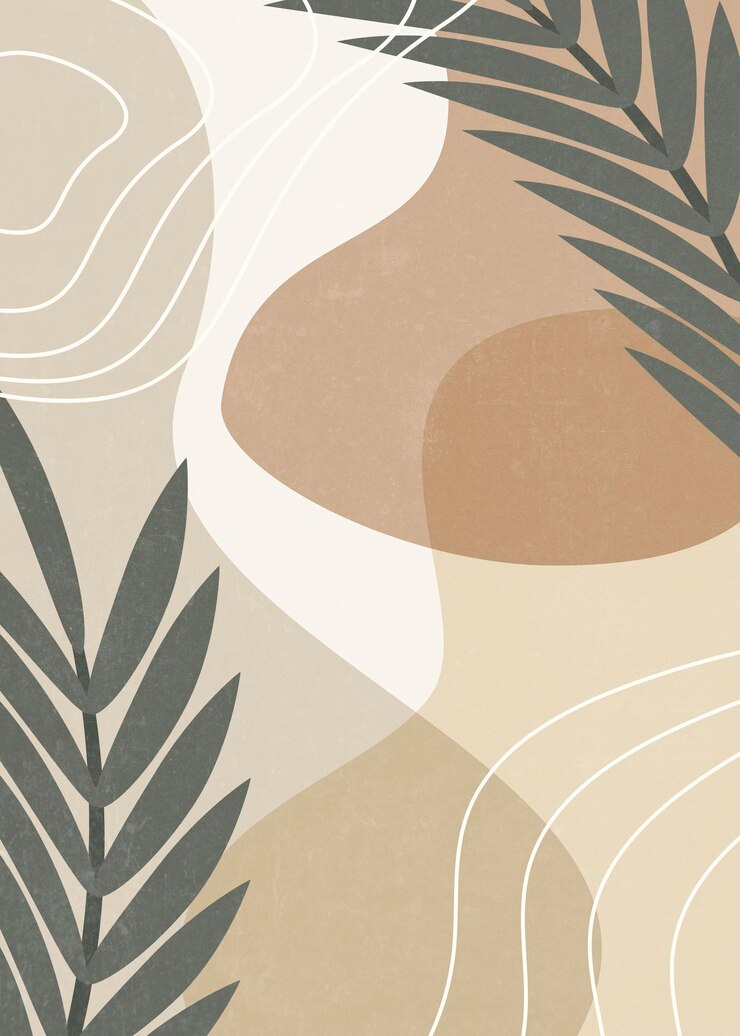 Foto arte boho minimalista botânica