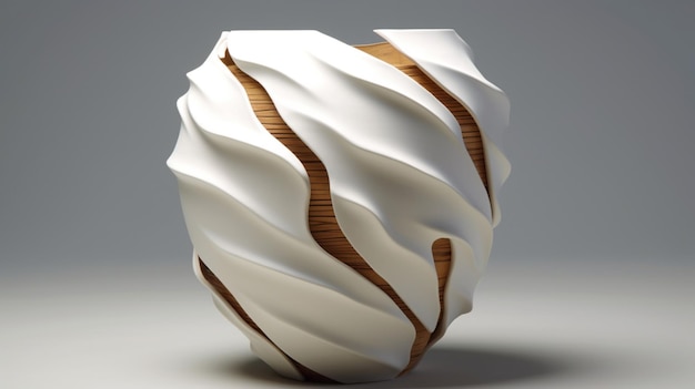 Arte de cerámica incompleto belleza incompleta blanco IA generativa