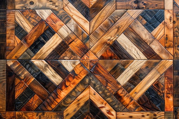 Arte Chevron padrão de madeira Textura de parede Recuperado madeira Herringbone fundo para o interior
