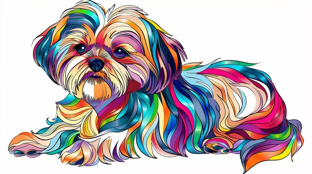 Foto arte de colorear perros para niños