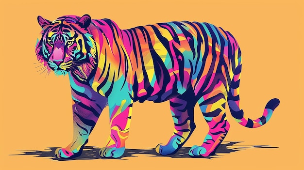 Arte de colorear tigres para niños