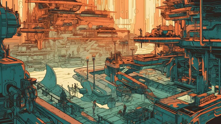 Un arte conceptual para el juego destino 2.
