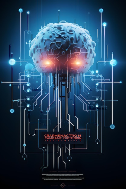 Arte conceptual de la red neuronal futurista