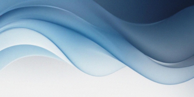 Arte de curvas abstractas de azul suave y gris elegante
