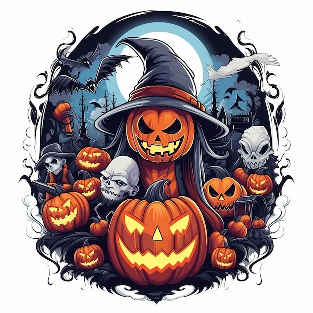 Arte de abóbora de Halloween Camiseta de abóbora de Halloween Imagens de abóbora de Halloween Abóbora de Halloween