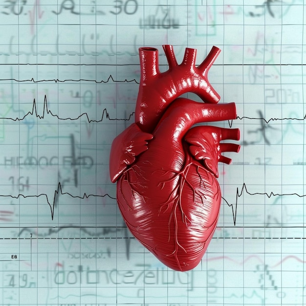 Foto arte de clip de coração humano