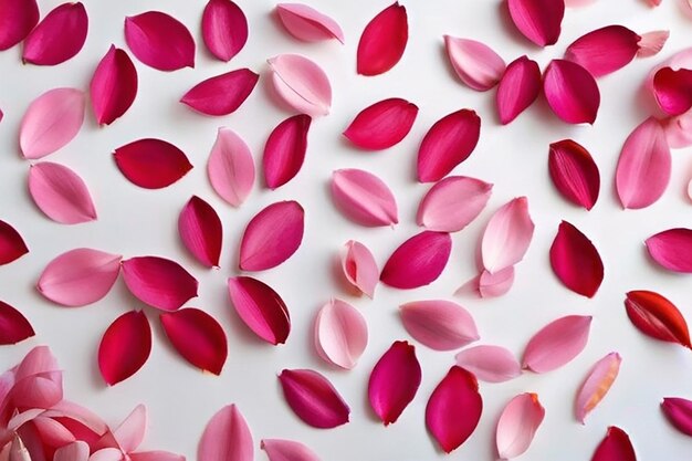 Foto arte de colagem de pétalas de flores