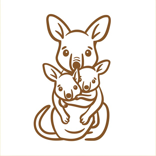 Foto arte de contornos de animais diversos ilustrações e desenhos cativantes de vida selvagem t-shirt de tatuagem clipart