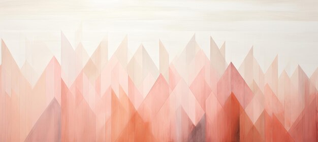 Foto arte de corte de papel geométrico abstrato em vários tons de cor peach fuzz para projetos criativos