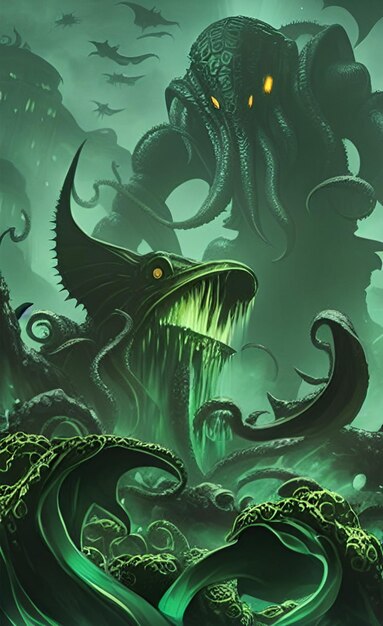 Foto arte de cthulhu