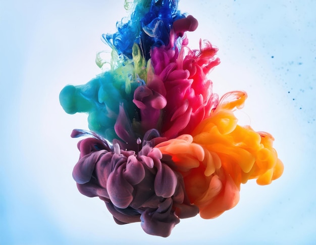 Arte de Fumaça Elegante Abstracta Formas Orgânicas e Trilhas Misteriosas