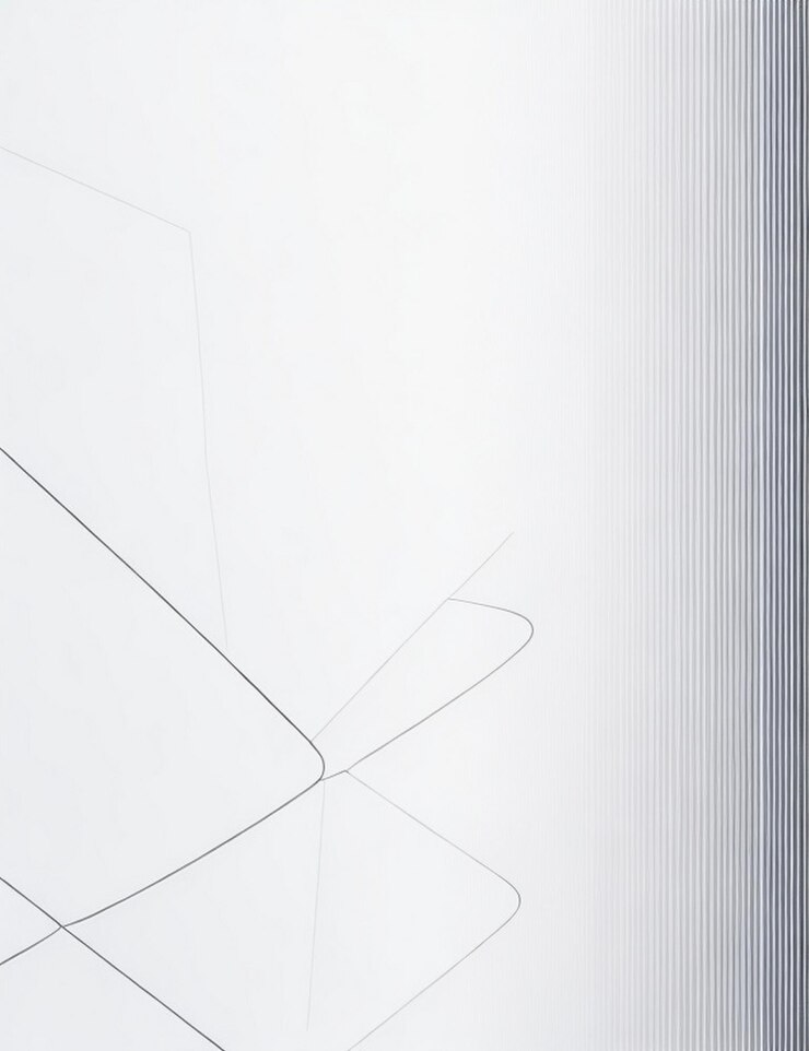 Arte de linha branca com fundo minimalista gerado por IA