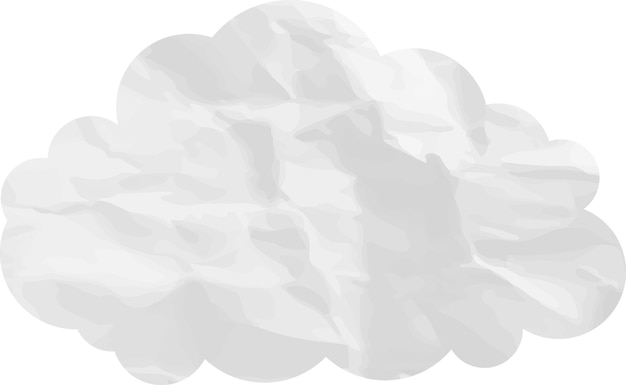 arte de papel de nuvem