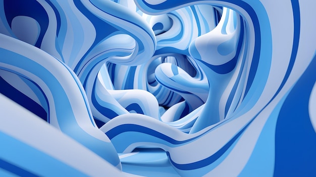 Arte de papel de parede de design de fundo azul abstrato