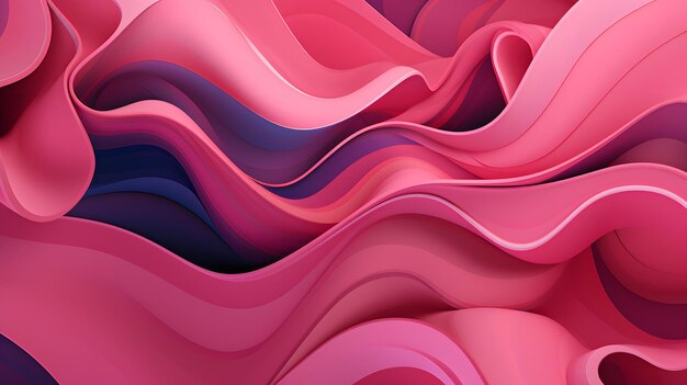 Arte de papel de parede de design de fundo rosa abstrato