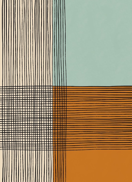 Arte de parede escandinava geométrica minimalista abstrata moderna imprimível