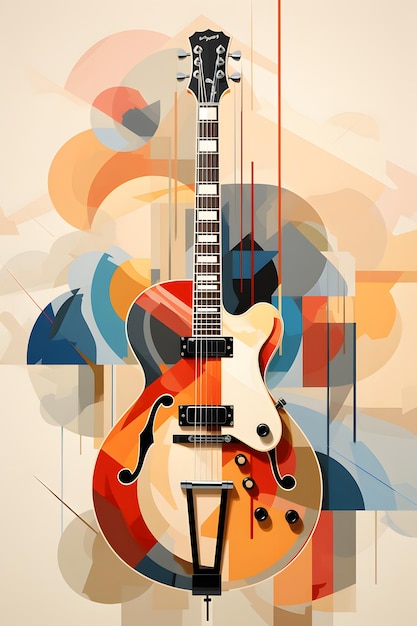 Arte de pintura de instrumentos musicais