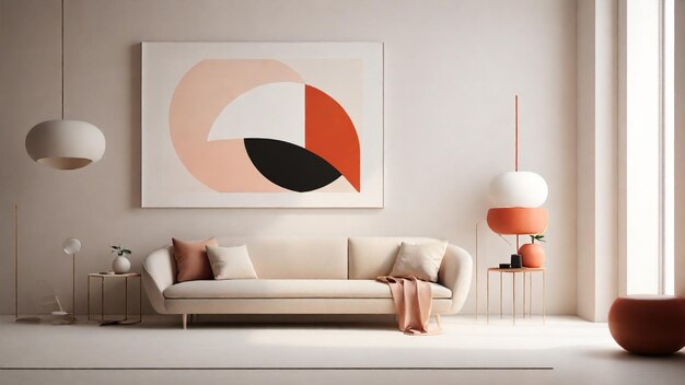 Foto arte de la decoración minimalista