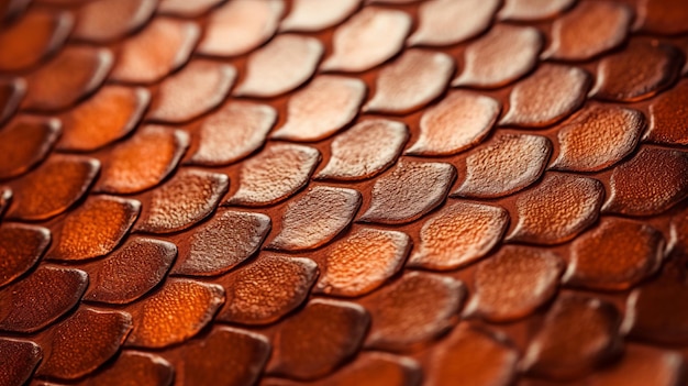 El arte detallado de la textura de la piel de salmón Macro Magic