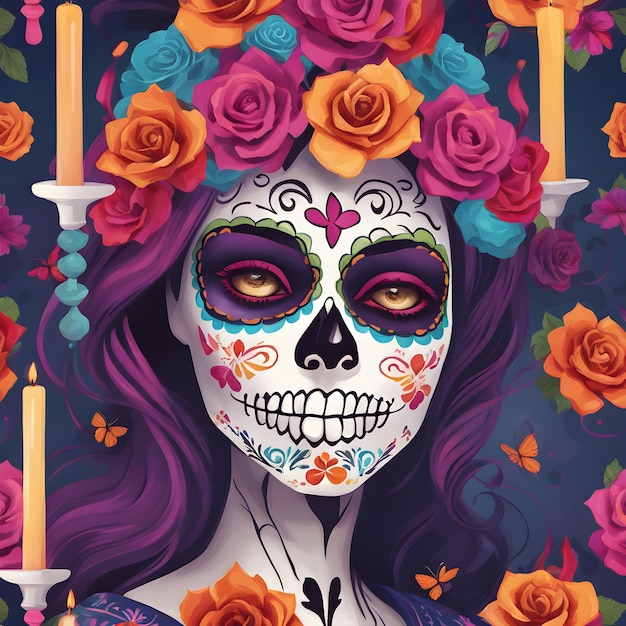 arte del día de los muertos