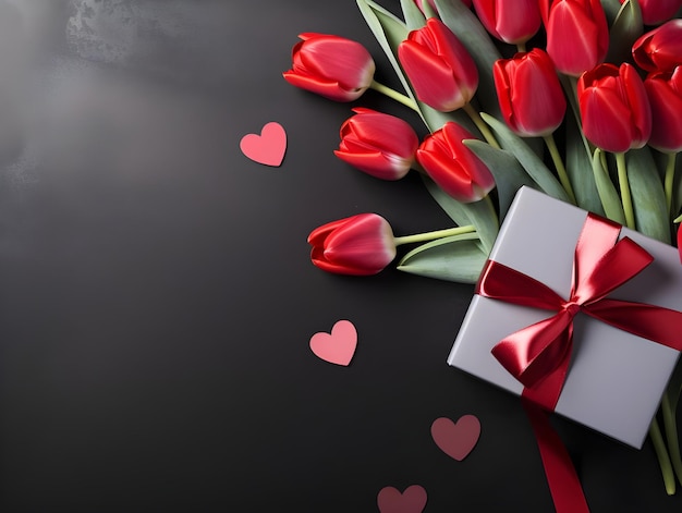 Arte digital para el corazón del amor y el papel pintado del Día de San Valentín y la plantilla de banner de las redes sociales