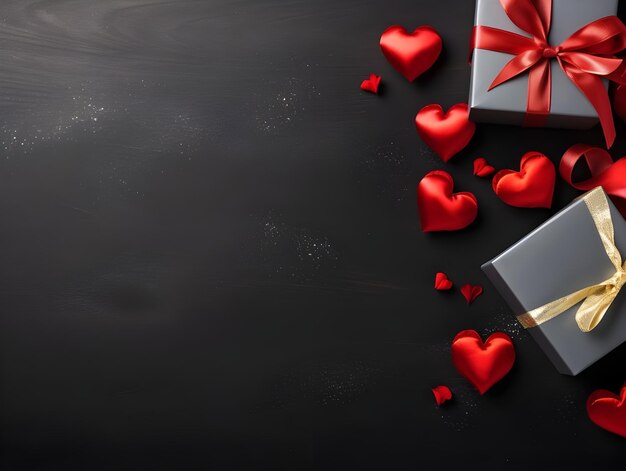 Arte digital para el corazón del amor y el papel pintado del Día de San Valentín y la plantilla de banner de las redes sociales