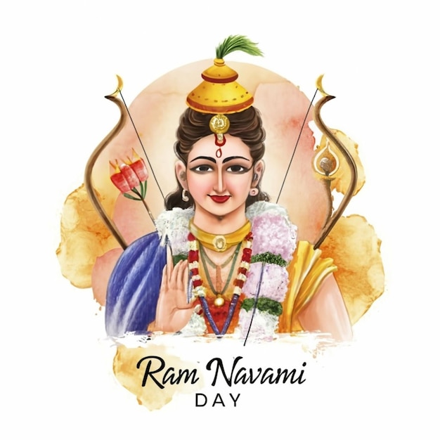 Arte digital de Ram Navami