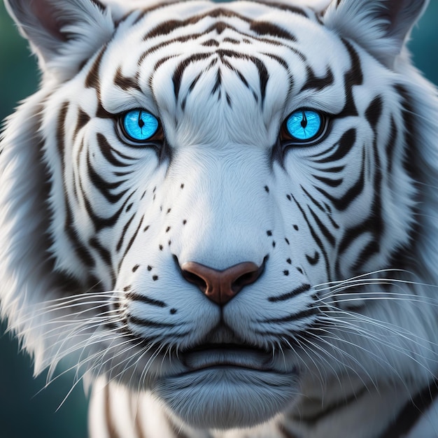 arte digital de um tigre