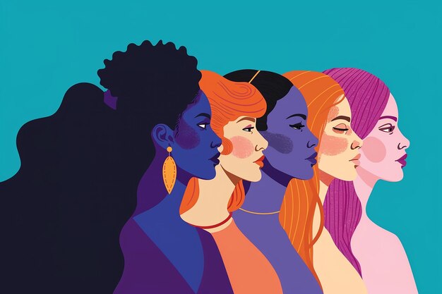 Arte digital para el Día Internacional de la Mujer