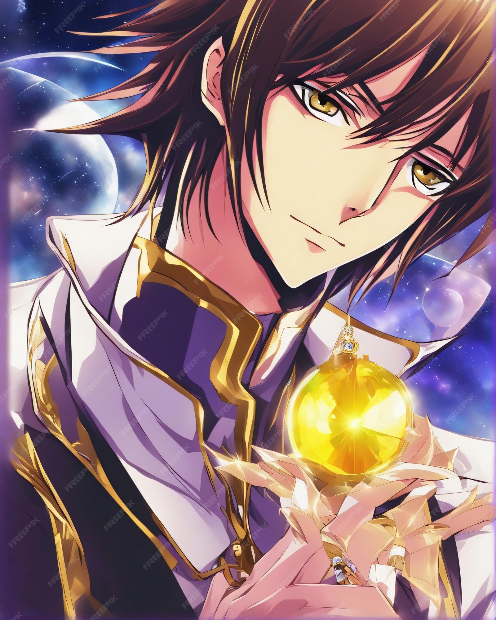 Arte digital do personagem de desenho animado lelouch lamperouge