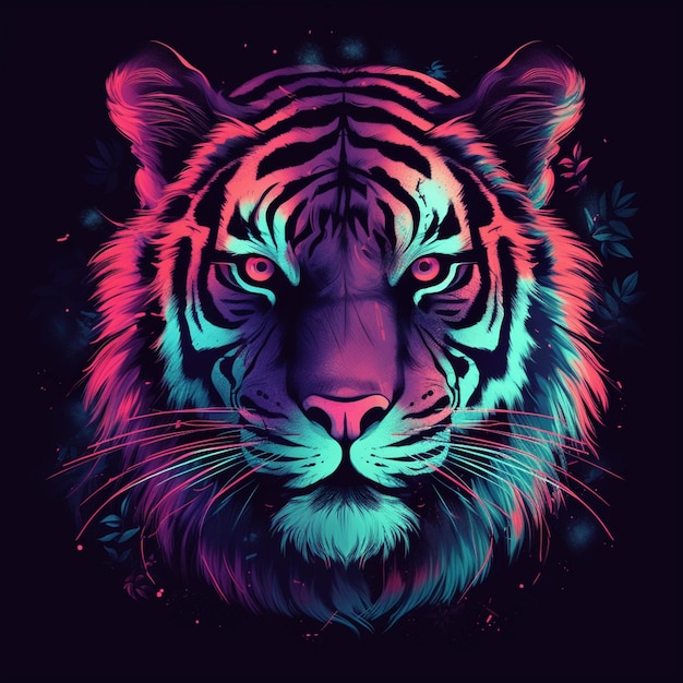 Arte digital para um tigre