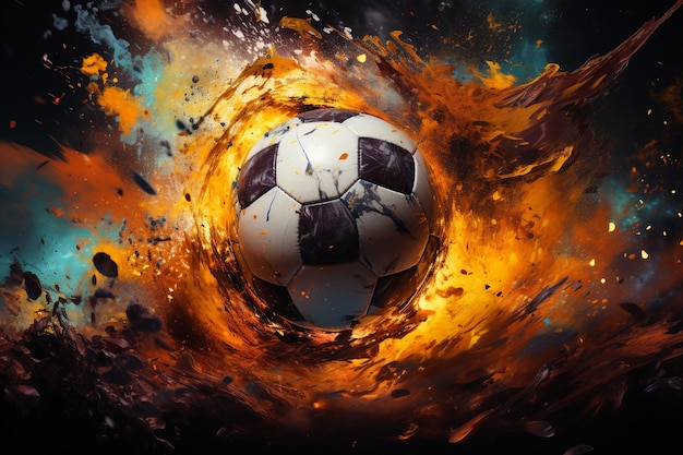 arte digital seleccionado para el futbol