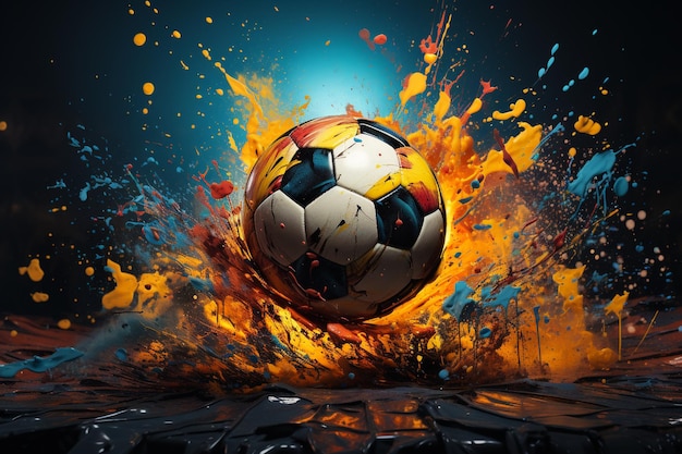 arte digital seleccionado para el futbol