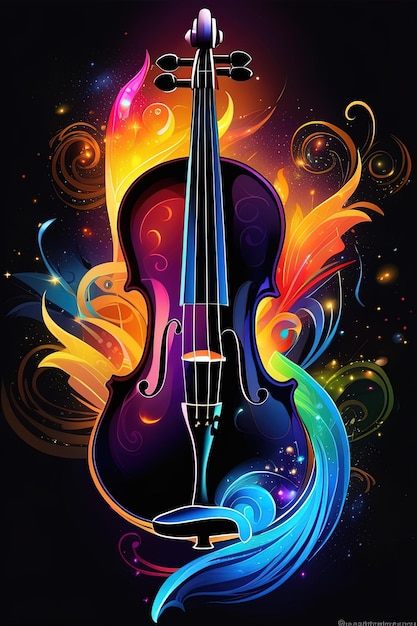 arte digital seleccionado para la guitarra