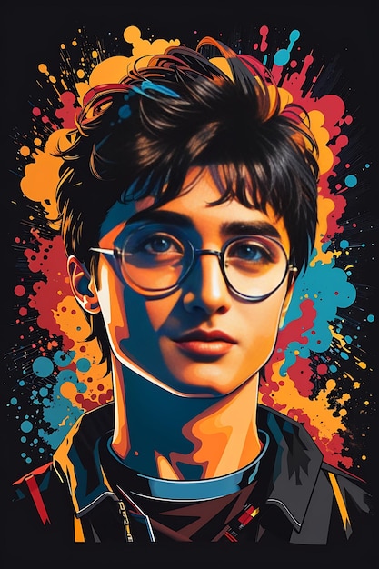 Arte digital seleccionado para Harry Potter DISEÑO DE CAMISETA GENERADO POR IA