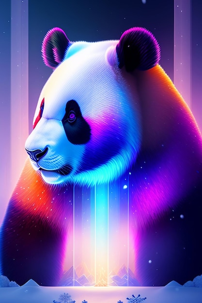 Arte digital seleccionado para el Oso Panda