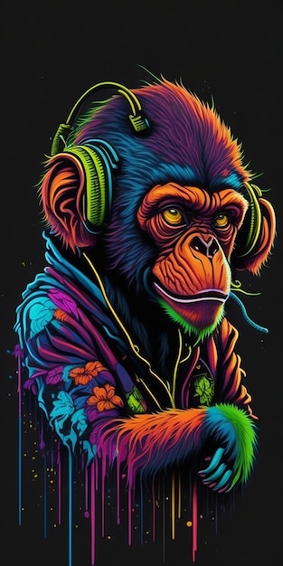 arte do macaco gangsta