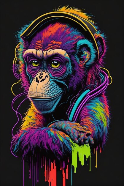 arte do macaco gangsta
