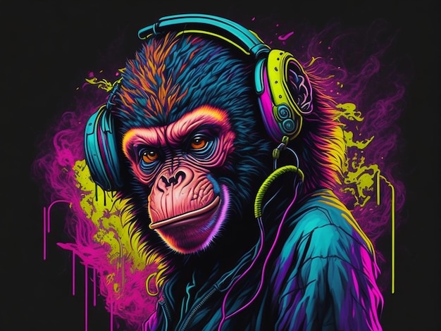 arte do macaco gangsta