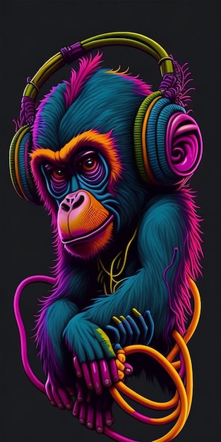 arte do macaco gangsta