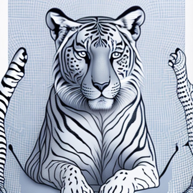 arte do tigre Skecth