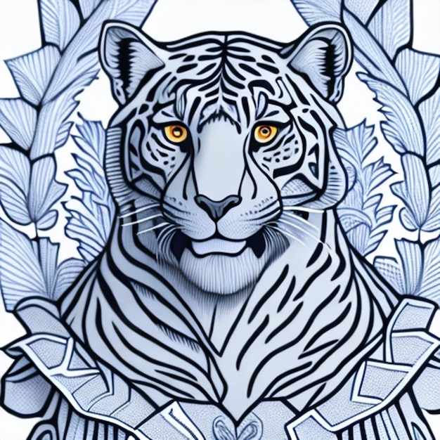 arte do tigre Skecth