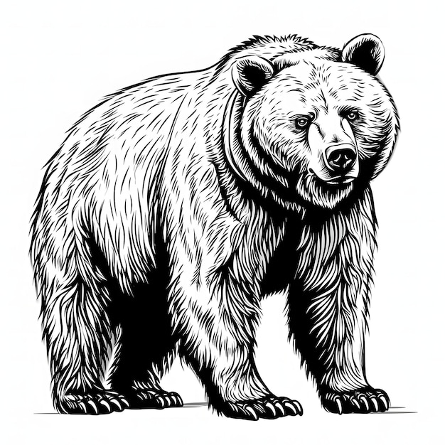 Arte do Urso Grizzly