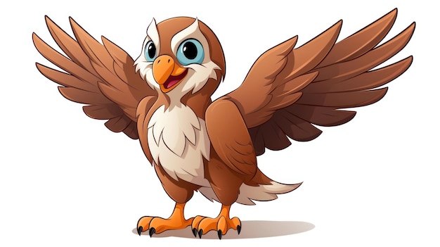 Arte dos desenhos animados do Majestic Hawk